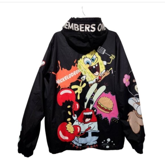Members Only x Nickelodeon SpongeBob Hooded Jacket Quilted Lining - Picture 3 of 13